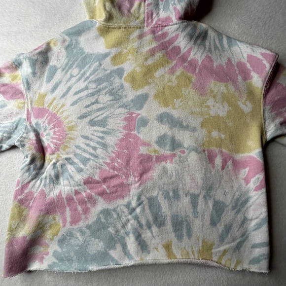 Nickelodeon SpongeBob SquarePants Small Tie Dye Cropped Hoodie Patrick Women - Picture 10 of 11